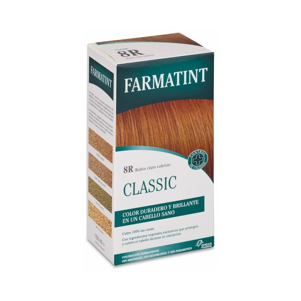 Farmatint Gel Coloración Permanente 8R-Rubio Claro Cobrizo 5 U