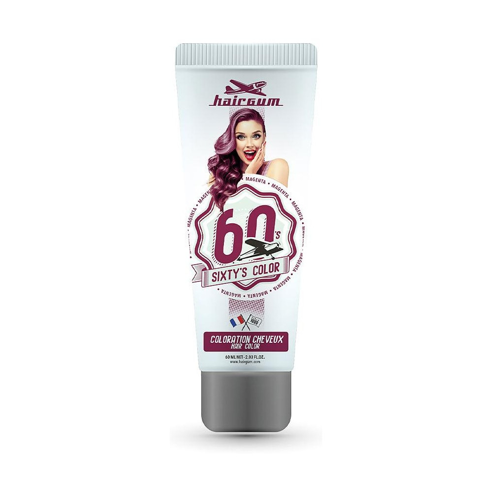 Hairgum Sixty'S Color Hair Color Magenta 60Ml