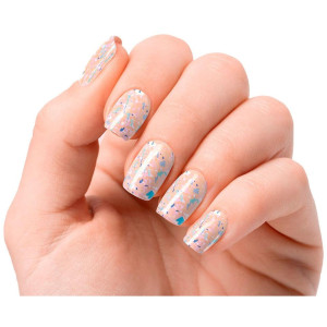 Láminas De Uñas De Gel Peach Galettes Premium Luxe Metallic 20 U