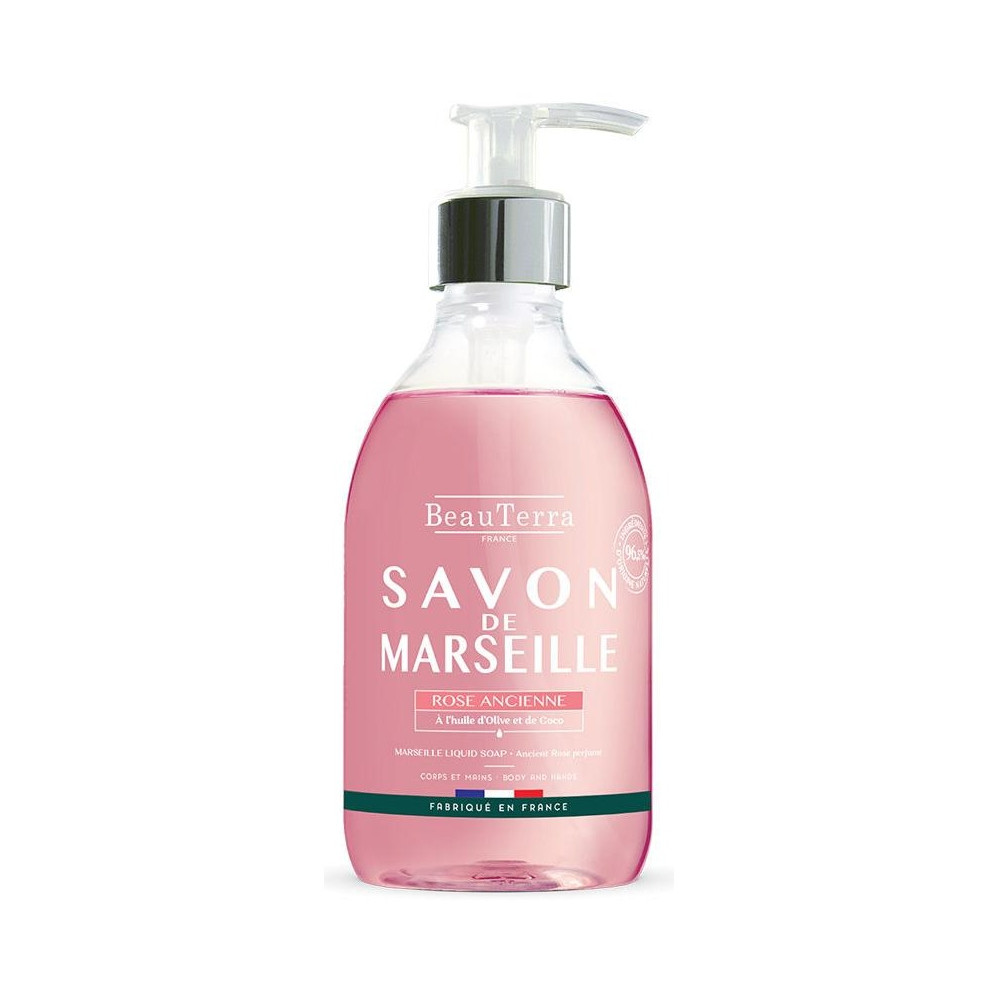 Beauterra Savon Liquide De Marseille Ancient Rose 300Ml
