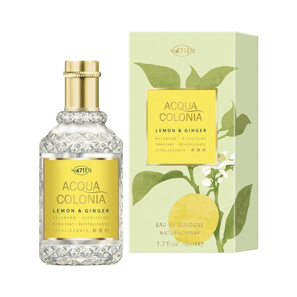 Acqua Colonia Lemon Y Ginger Eau De Cologne Splash Y Spray 50 Ml