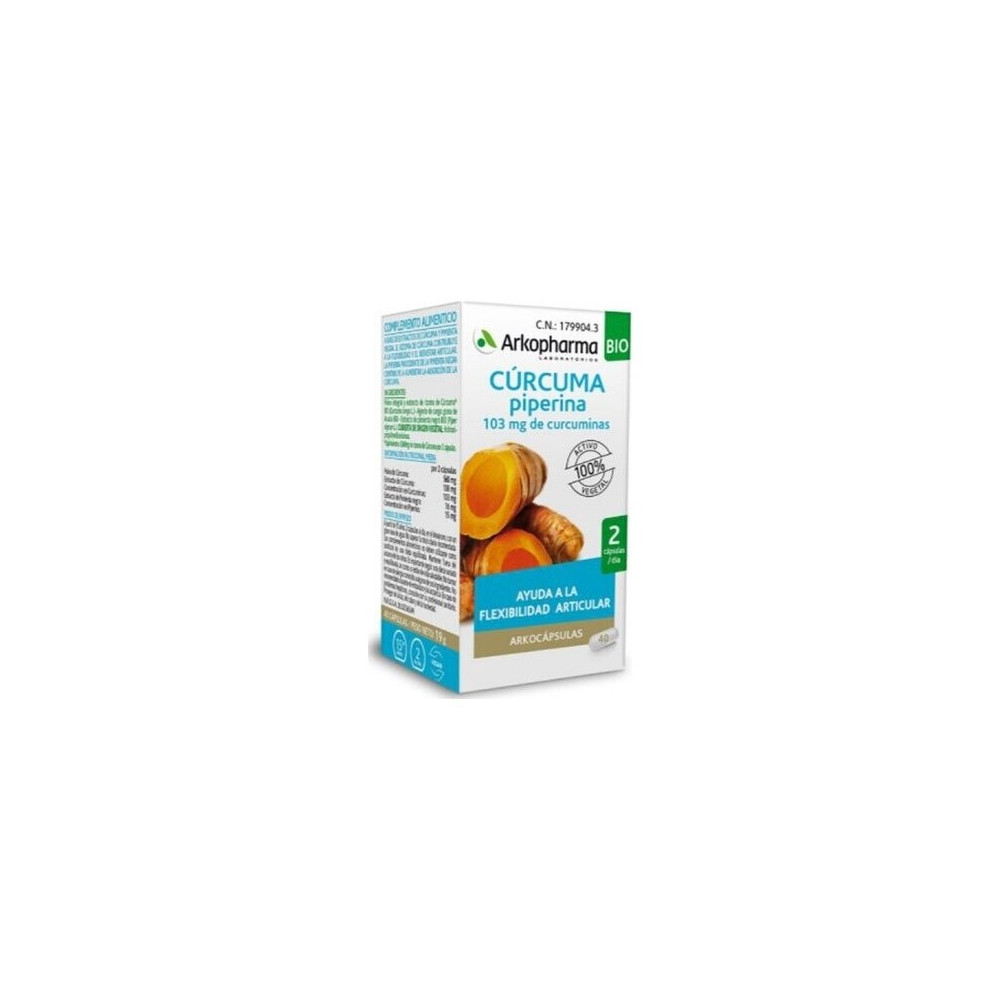 Arkopharma Arkocápsulas Cúrcuma Piperina 40Caps