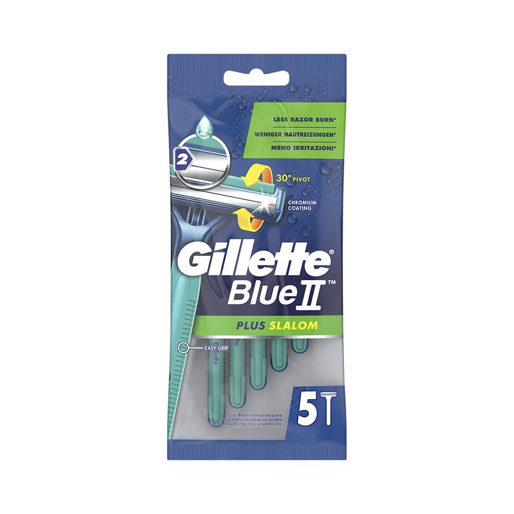 Gillette Blue Ii Plus Slalom Cuchilla Afeitar Desechable 5Uds