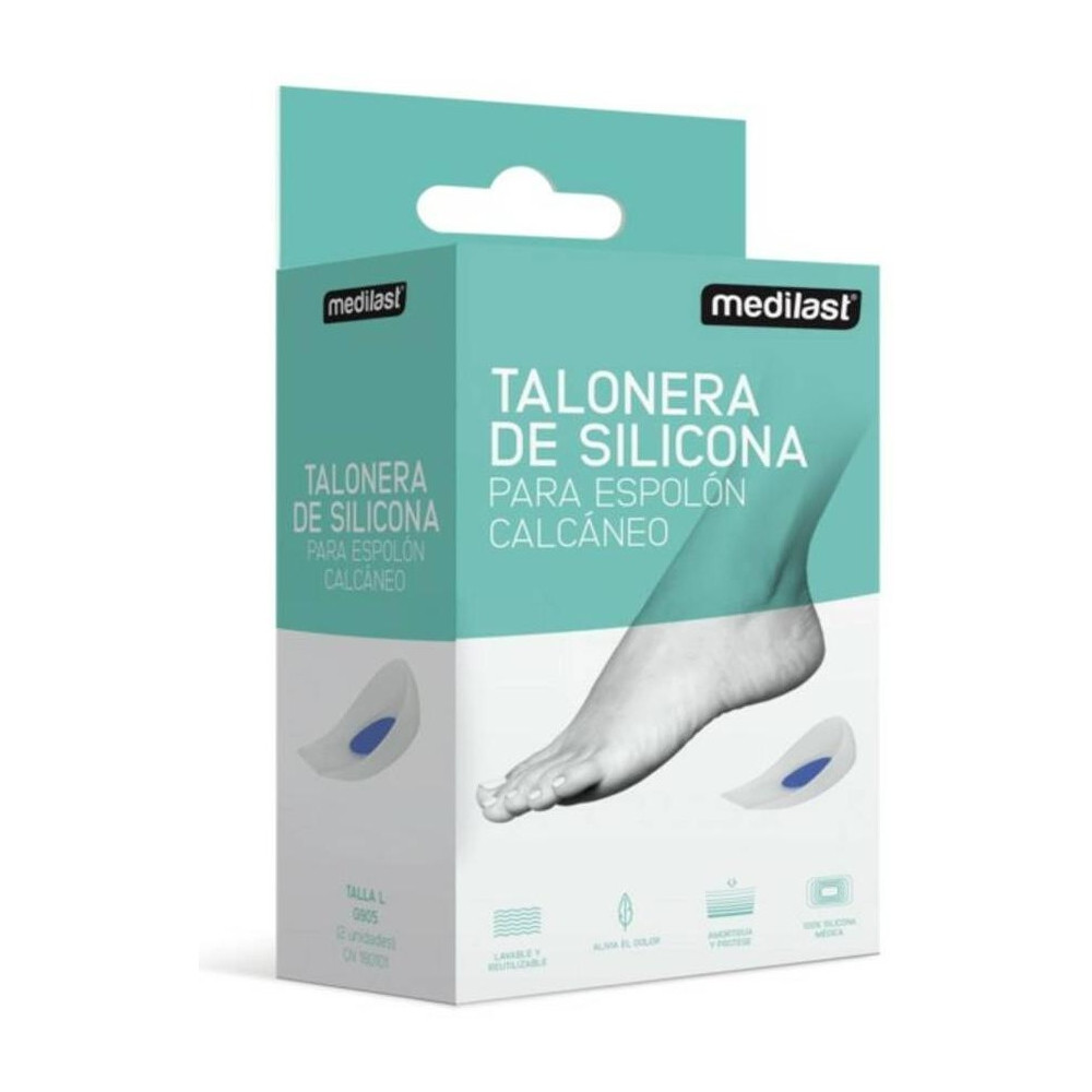Medilast Talonera De Silicona Confort Talla L, 2 Uds