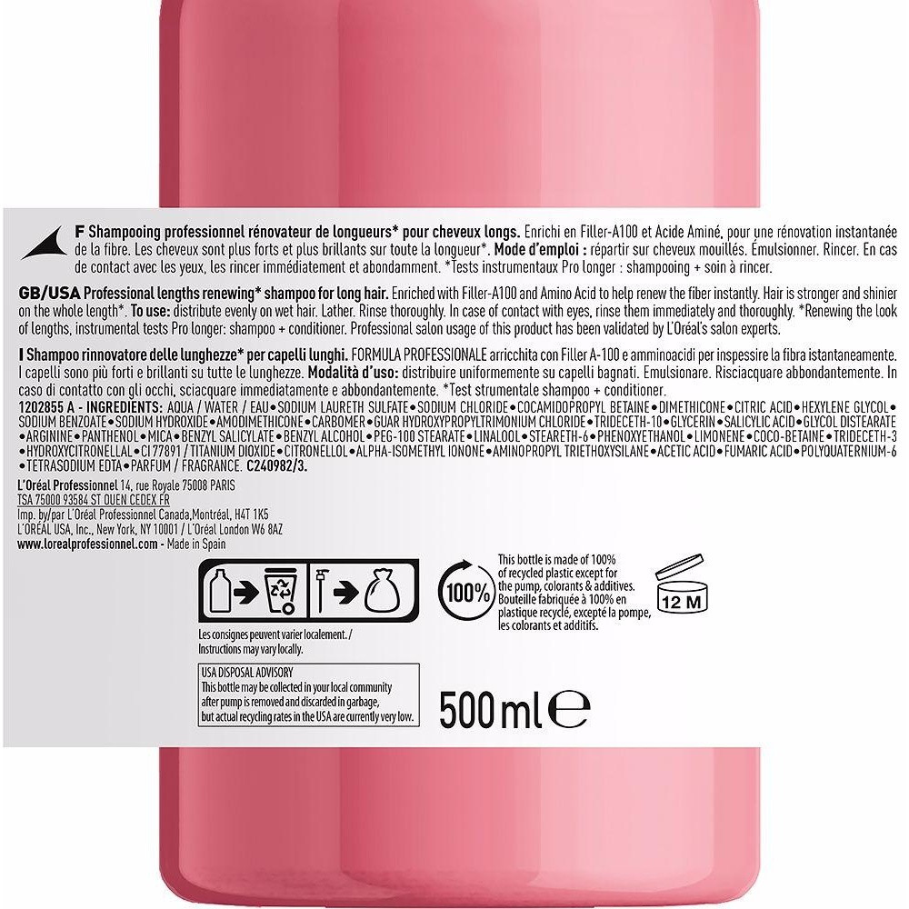 Pro Longer Champú 500 Ml