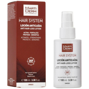 Martiderm Hair System 3Gf Loción Anticaída Unisex, 100 Ml