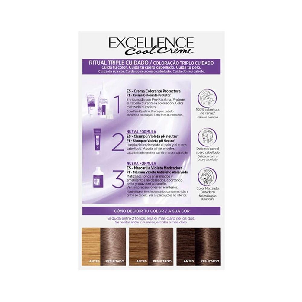 L'Oréal Paris Excellence 7.11 Rubio Ceniza Intenso 192Ml