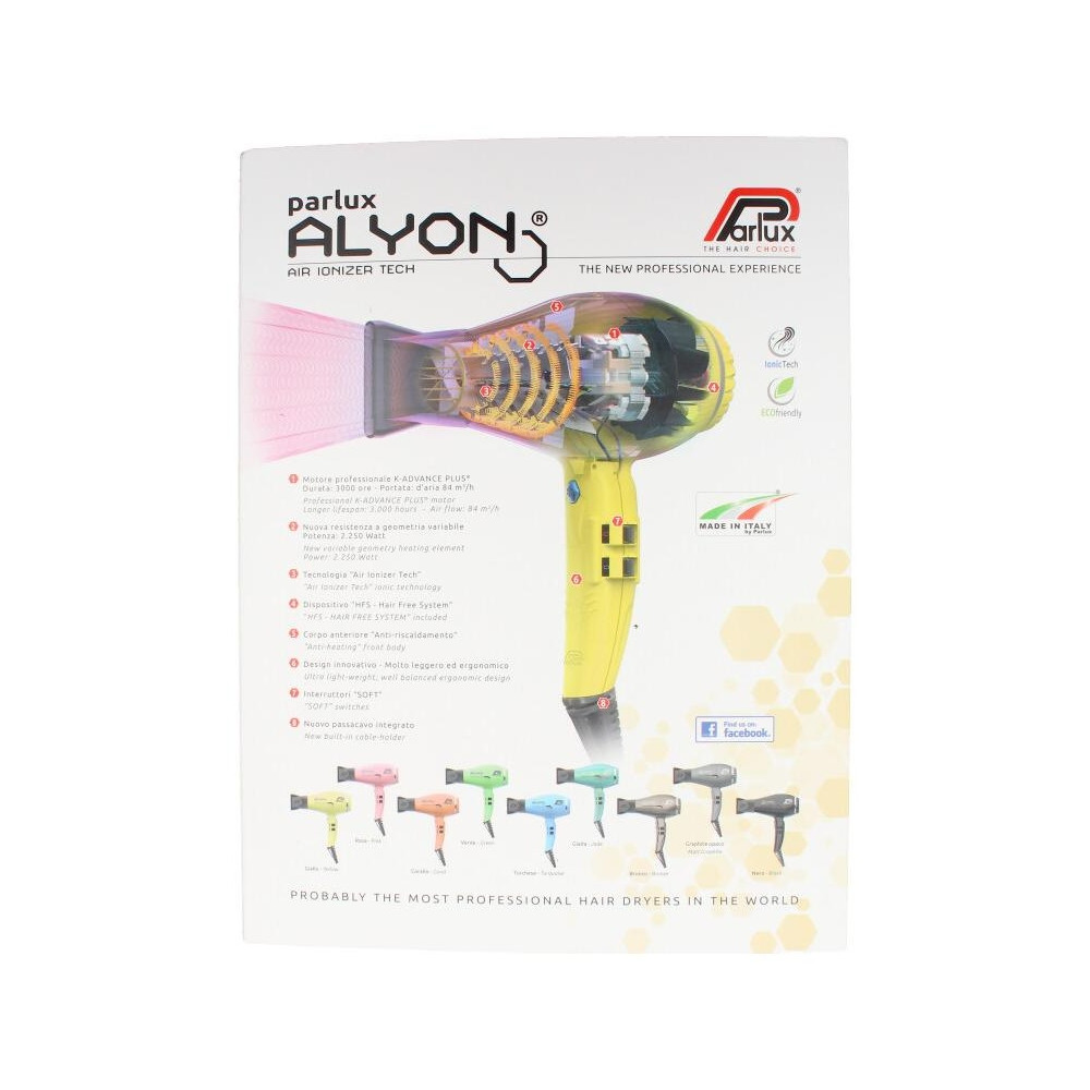 Parlux Secador Cabello Alyon Amarillo 1Ud