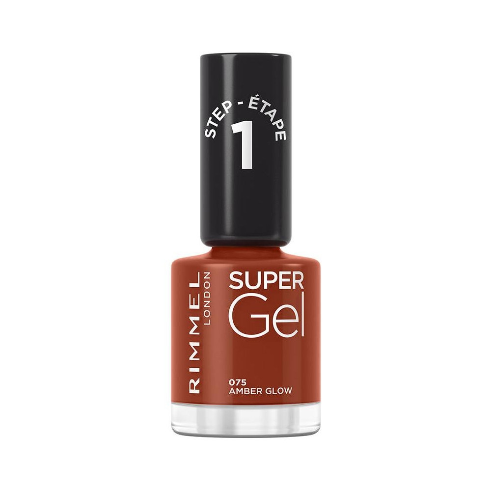 Rimmel Super Gel Nail Polish 075 Amber Glow 12Ml