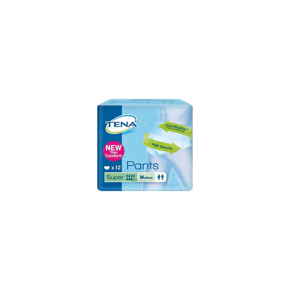 Tena Pants Super Orina Ligera Talla M, 12 Uds