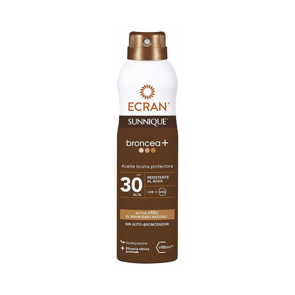 Ecran Sunnique Broncea+ Aceite Bruma Spf30 250 Ml