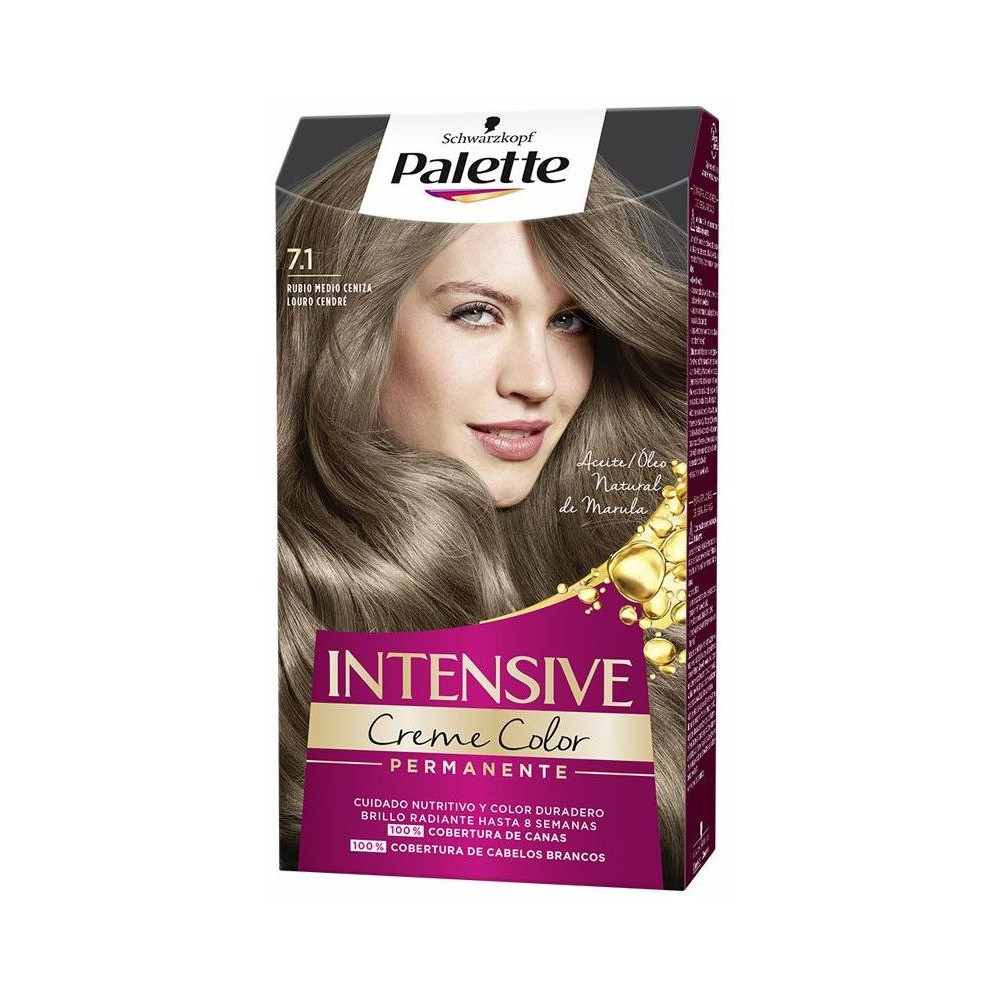 Schwarzkopf Palette Intensive Tinte N7.1-Rubio Medio Ceniza 1Ud