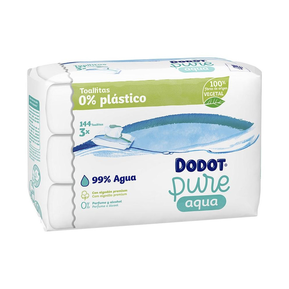 Dodot Pure Cuidado Total 99% Agua Toallitas Húmedas 144 U