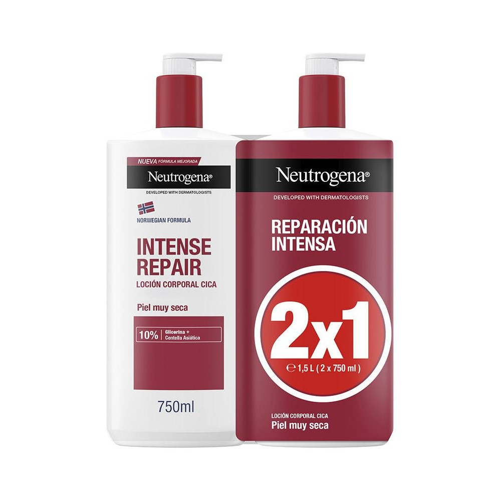 Reparación Intensa Loción Piel Muy Seca Pack 2 X 750 Ml