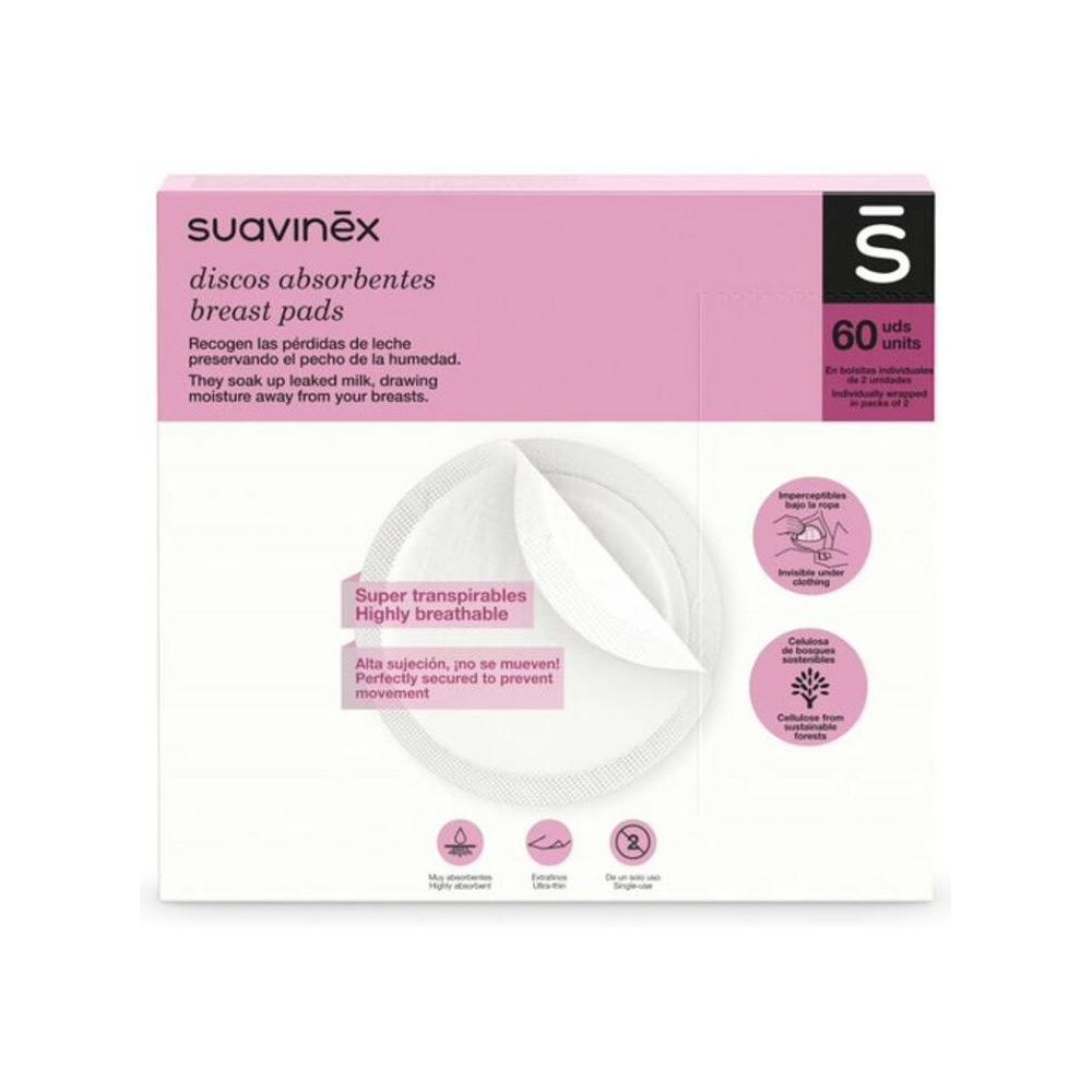 Suavinex Discos Absorbentes Protegesenos, 60 Uds