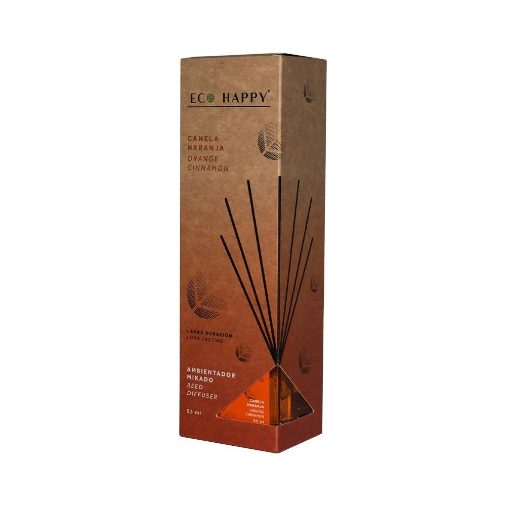 Canela-Naranja Ambientador Mikado, Decorativos Eco Happy - Perfumes Club