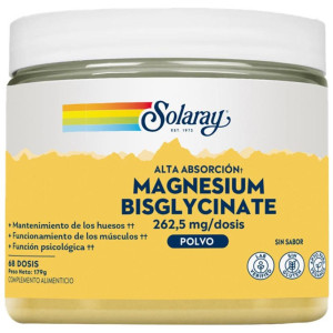 Magnesio Bisglycinate Polvo, Vitaminas Y Suplementos Solaray - Perfumes Club