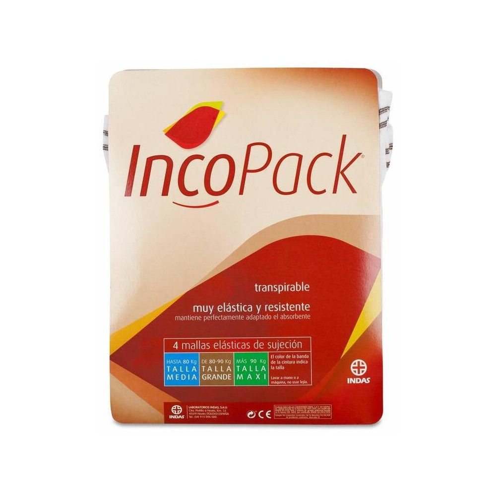 Incopack Lavable Braga Incontinencia Elastica T/Grande 4U