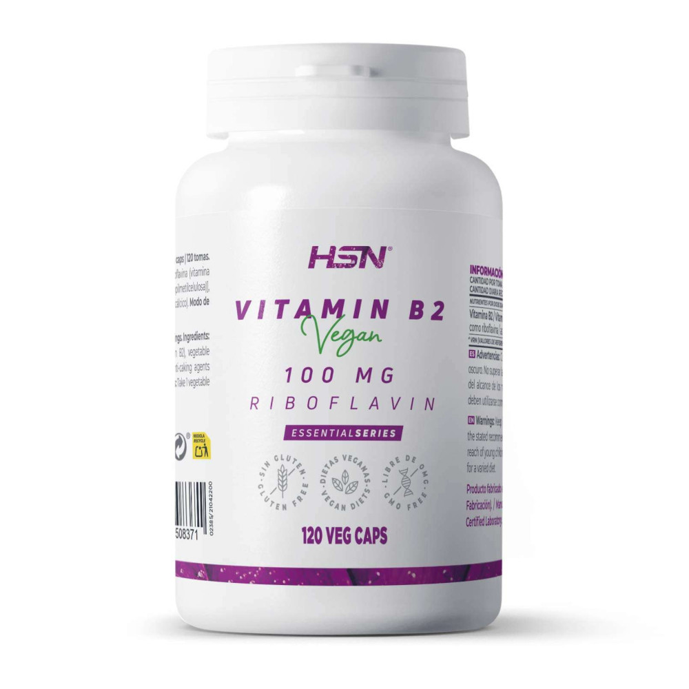 HSN Vitamina B2 Riboflavina 100mg 120 Caps