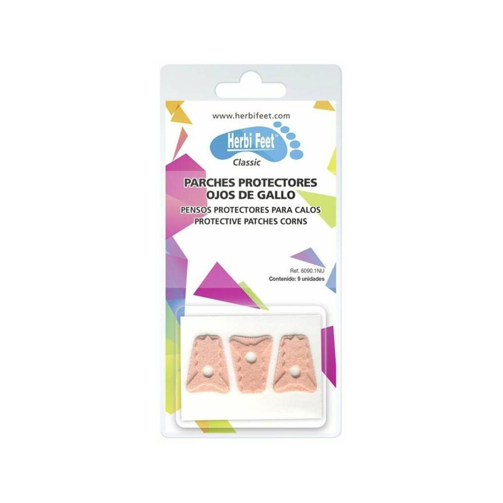 Herbi Feet Parche Protectores Ojo Gallo 6090.1, 9 Unidades