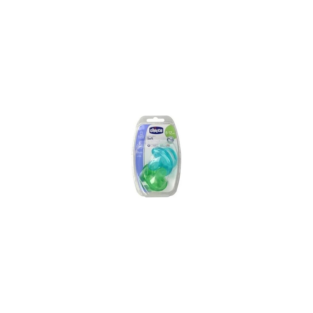Chicco Chupete Physio Soft Silicona +12 Meses Rosa, 2 Uds