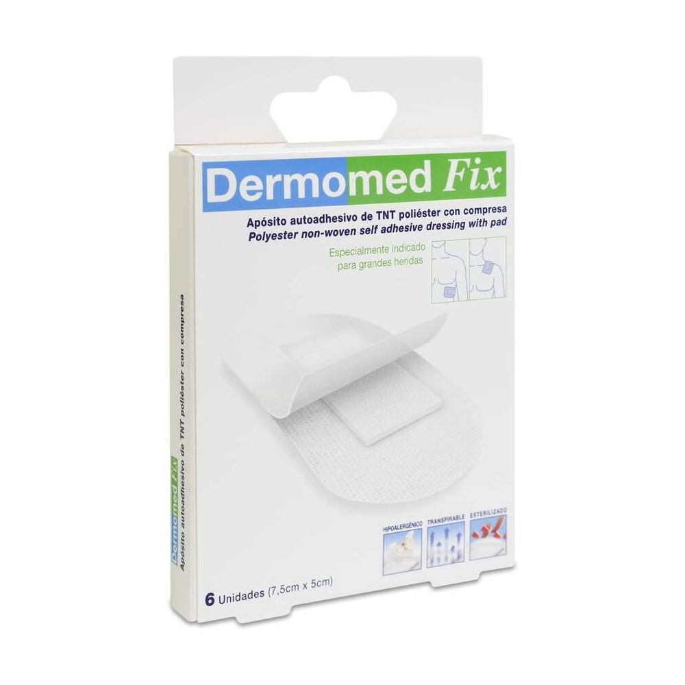 Dermomed Fix Apósito Estéril Autoadh 9 Cm X 5 Cm, 6 Uds