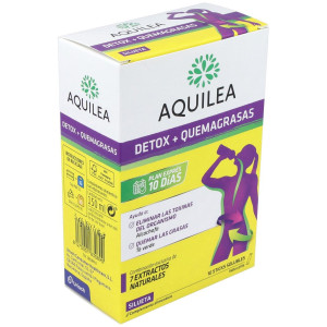 Aquilea Detox + Quemagrasas Sabor Piña, 10 Uds