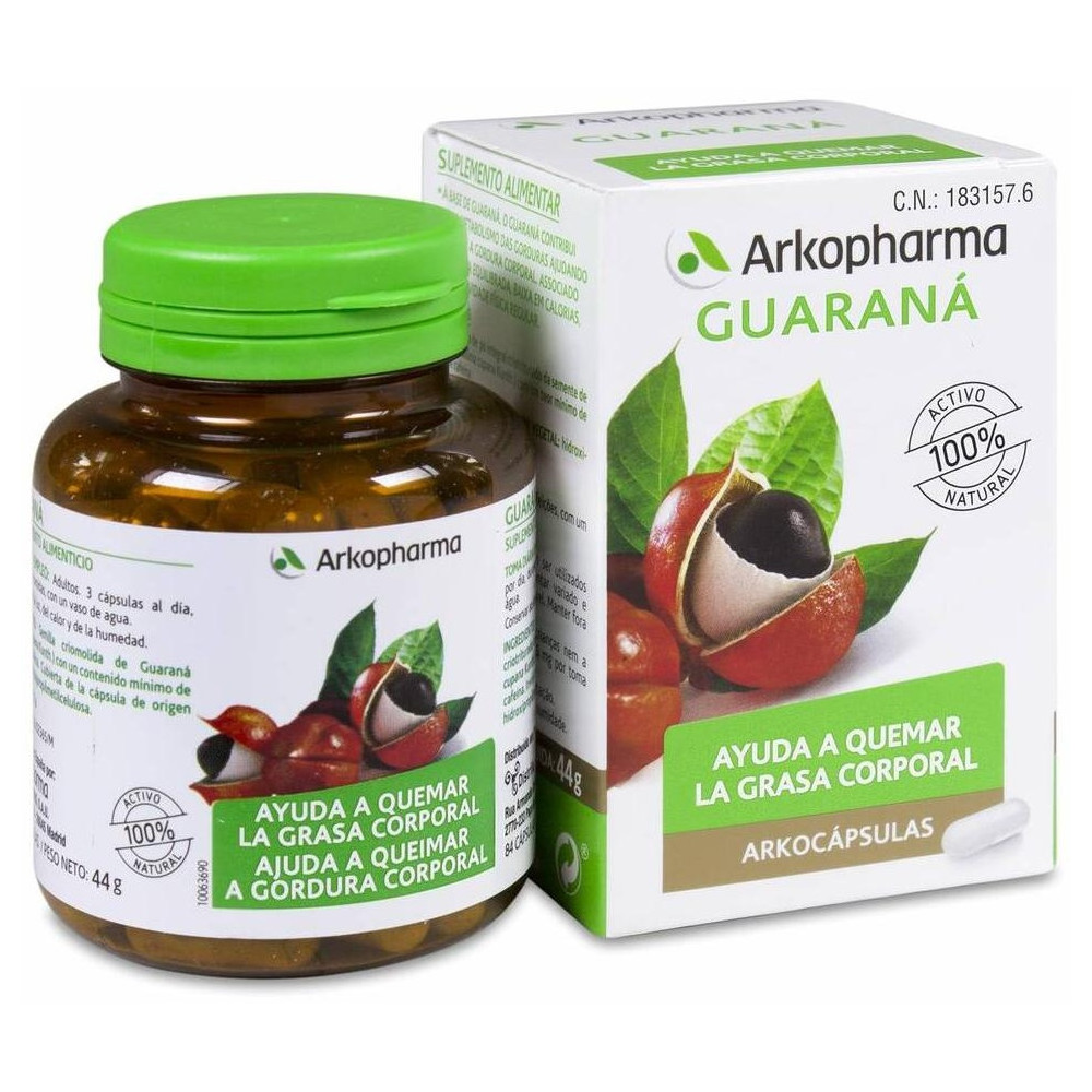 Arkopharma Arkocápsulas Guaraná, 84 Cápsulas