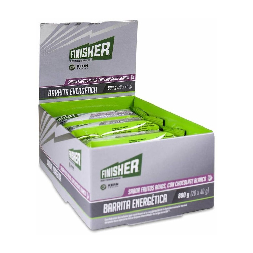 Finisher Barritas Energéticas Chocolate Blanco Y Frutos Rojos 20Uds