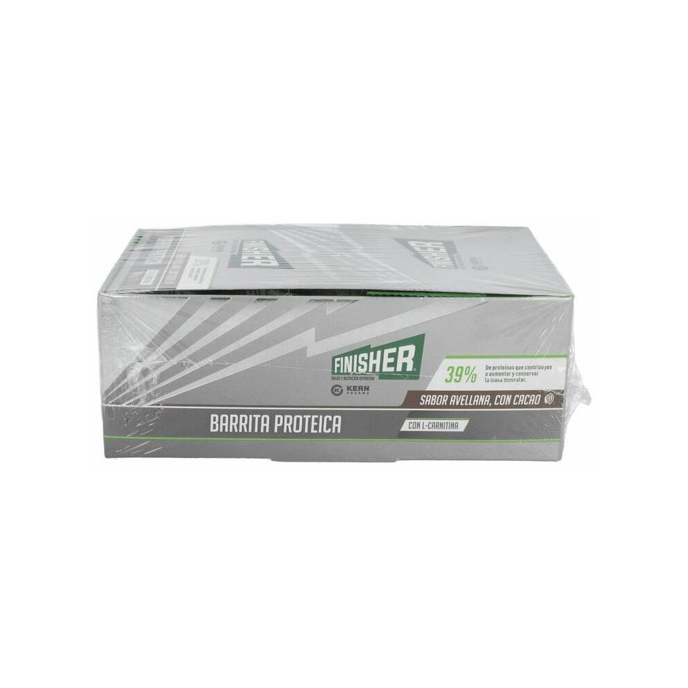 Finisher Barritas Proteicas Chocolate Y Avellana Con L-Carnitina 20Uds