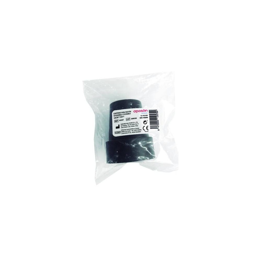 Aposán Dynamic Contera Negra 19 Mm, 1 Unidad