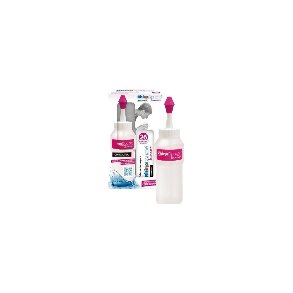 Rhinodouche Junior Irrigador Nasal + Rhinodouche Sal Junior 26 Sobres
