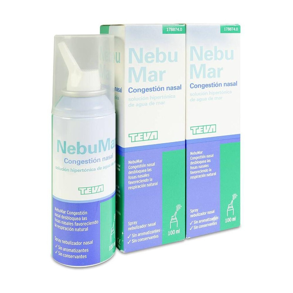 Nebumar Duplo Congestión Nasal Mar 100Ml