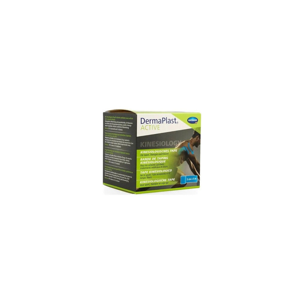 Dermaplast Active Cinta Kinesiológica Azul 5 M, 1 Ud