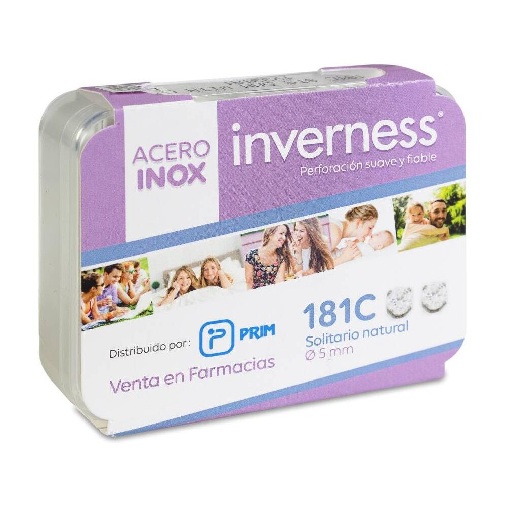 Prim Pendiente Inverness 181C Acero Solitario Natural, 5 Mm
