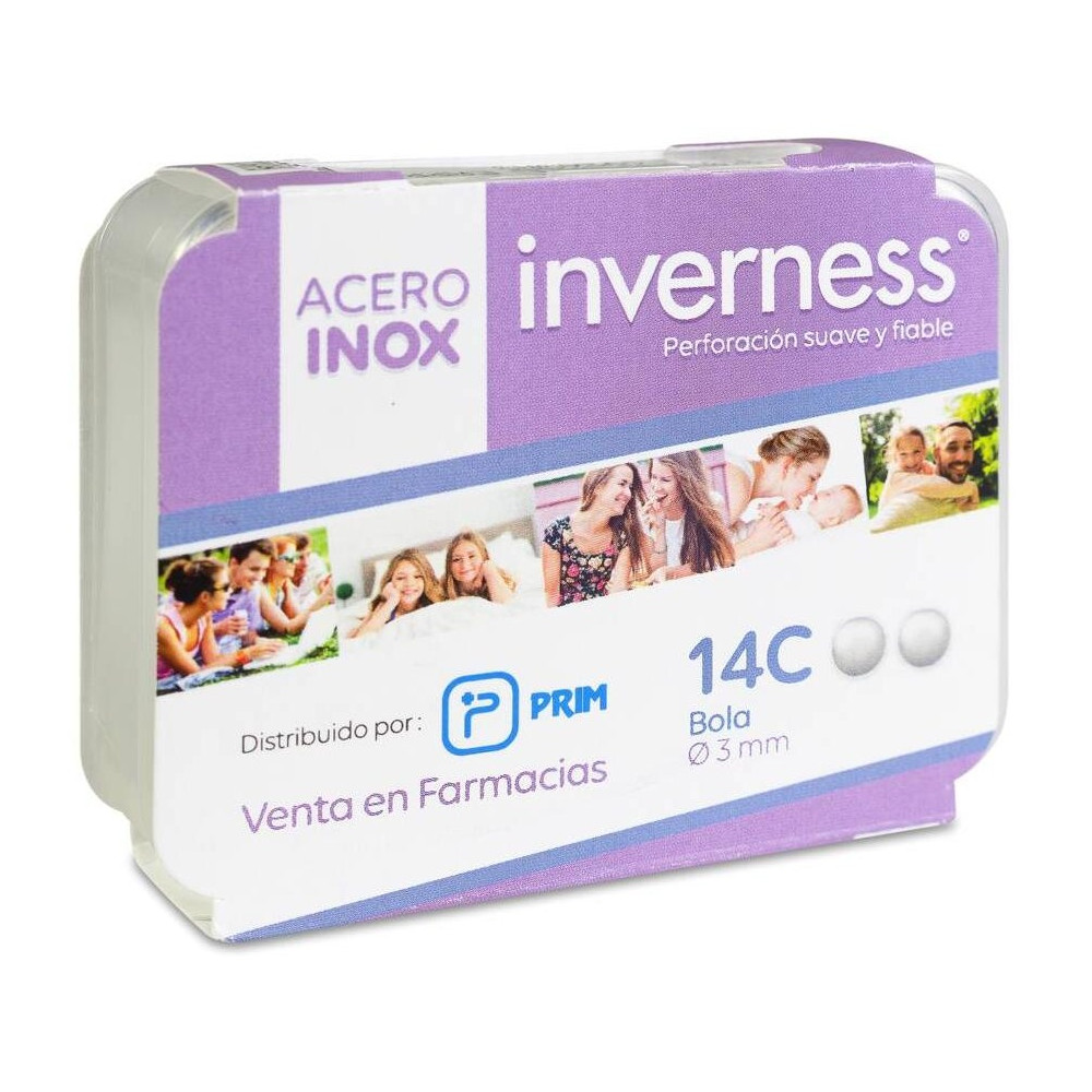 Prim Pendiente Inverness 14C Bola Acero Inoxidable, 1 Unidad