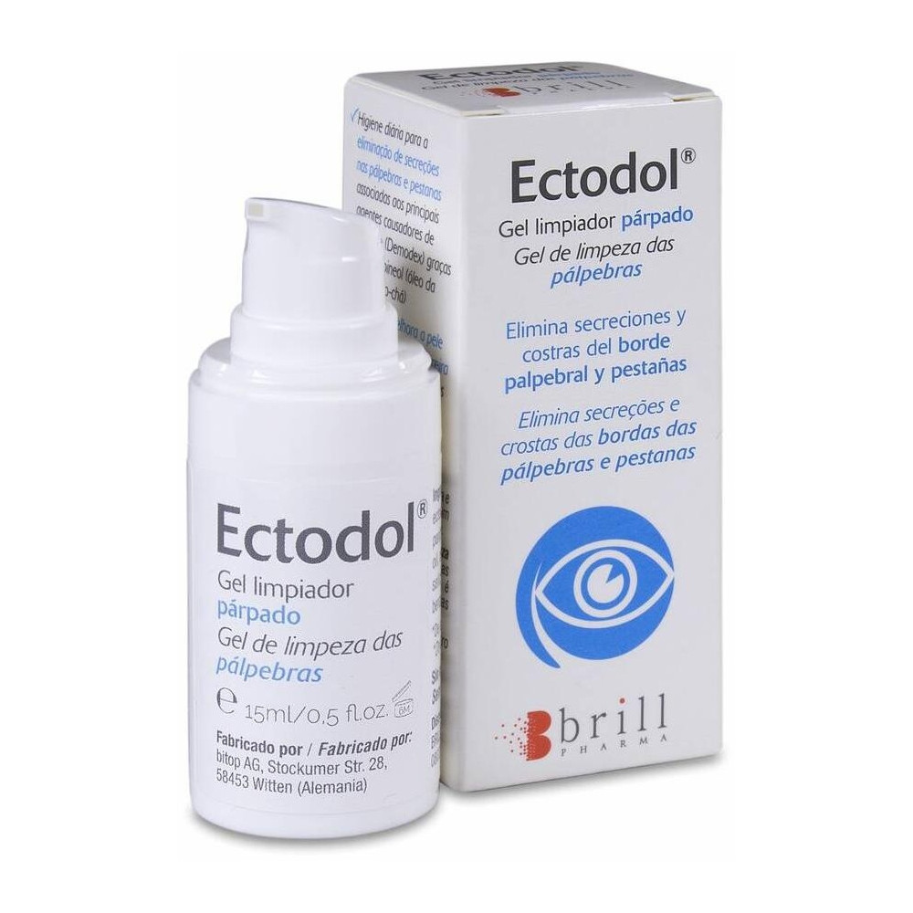 Ectodol Gel Limpiador De Párpados, 15 Ml