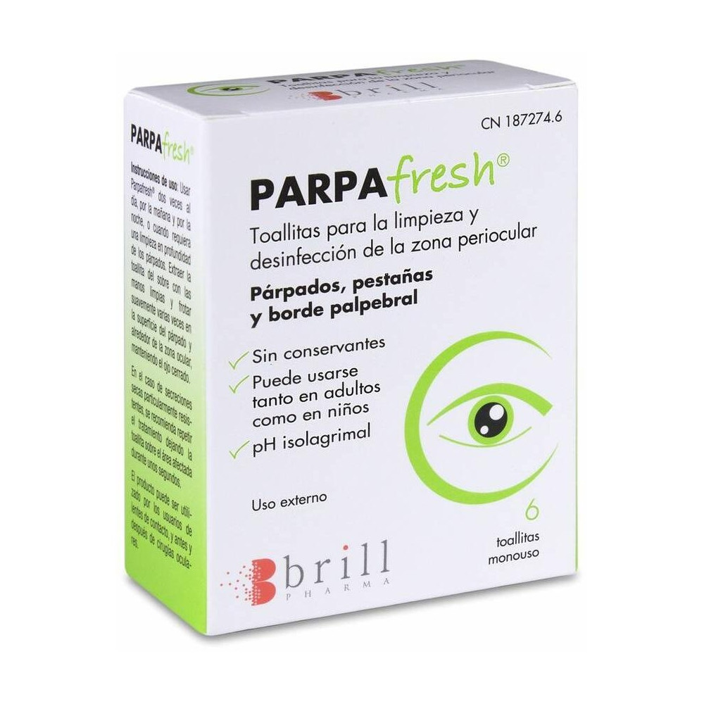 Parpafresh Toallitas Limp Parpados 6Ud