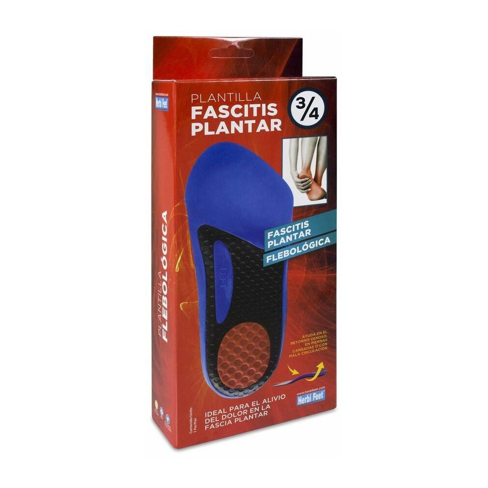 Herbi Feet Plantilla Fascitis Plantar 3/4 Talla L, 1 Par