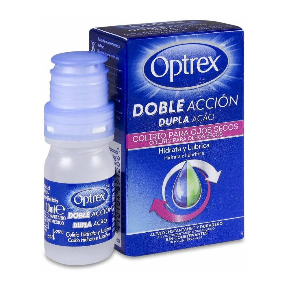 Optrex Doble Acción Ojos Secos Multidosis, 10 Ml