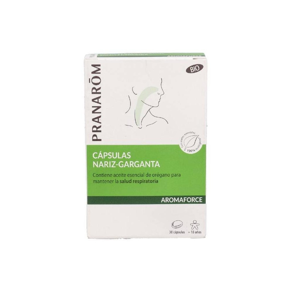 Pranarôm Aromaforce Cápsulas Nariz-Garganta Bio 30Caps
