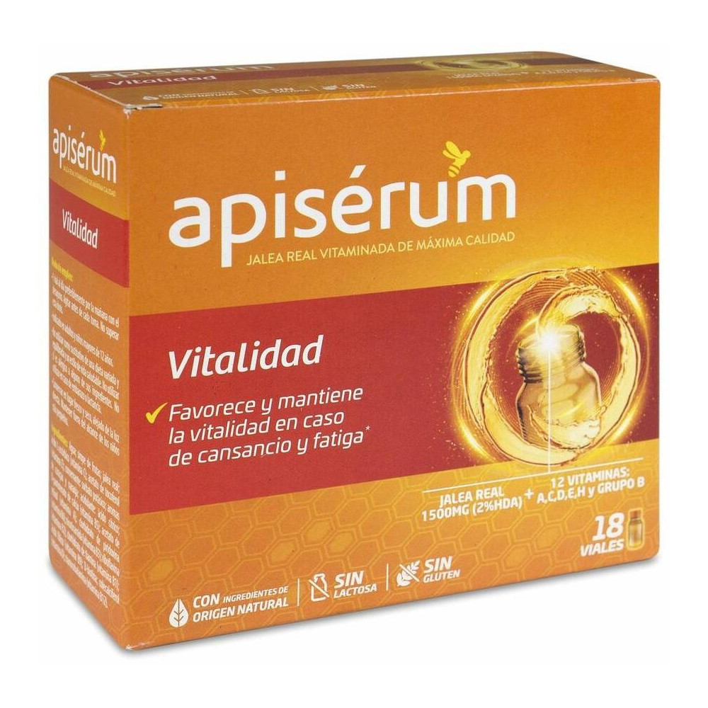 Apisérum Vitalidad Viales, 18 Viales