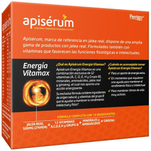 Apisérum Energía Vitamax Viales, 18 Viales