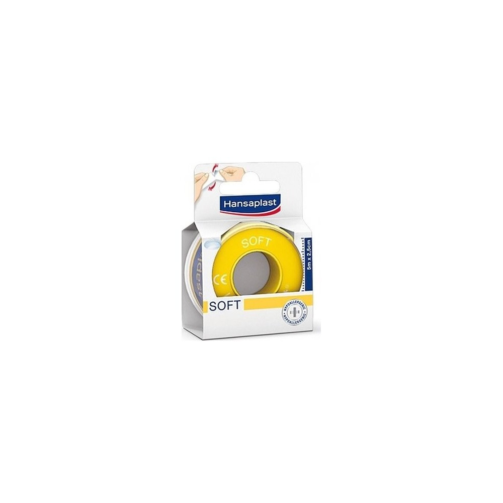 Hansaplast Med+ Soft Esparadrapo 5M X 2,5Cm