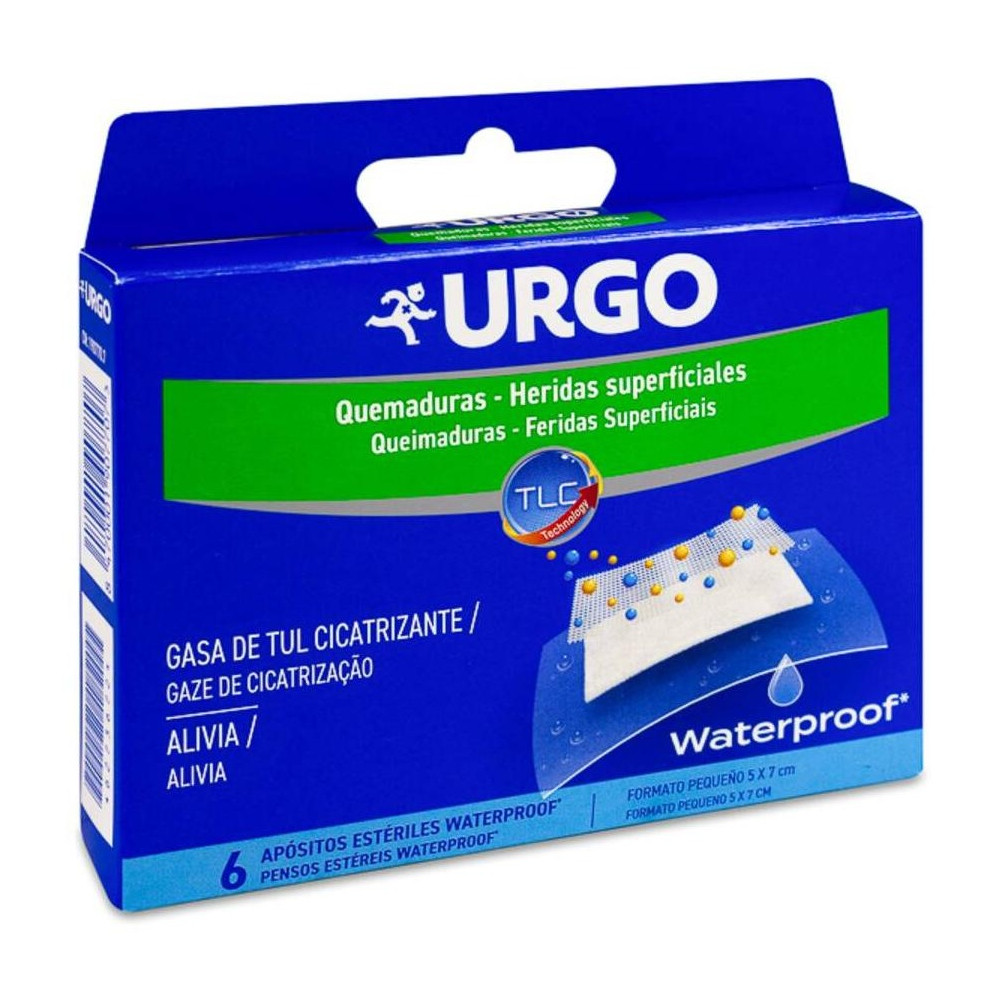 Urgo Quemaduras Y Heridas Superficiales 5 Cm X 7 Cm, 6 Apósitos