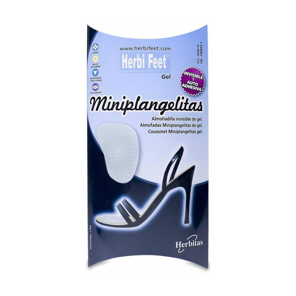 Herbi Feet Mini Plangelitas Almohadilla De Gel Invisible, 1 Ud