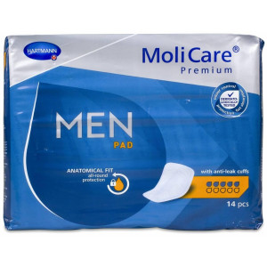 Molicare Premium Men Protectores Absorbentes 5 Gotas, 14 Uds