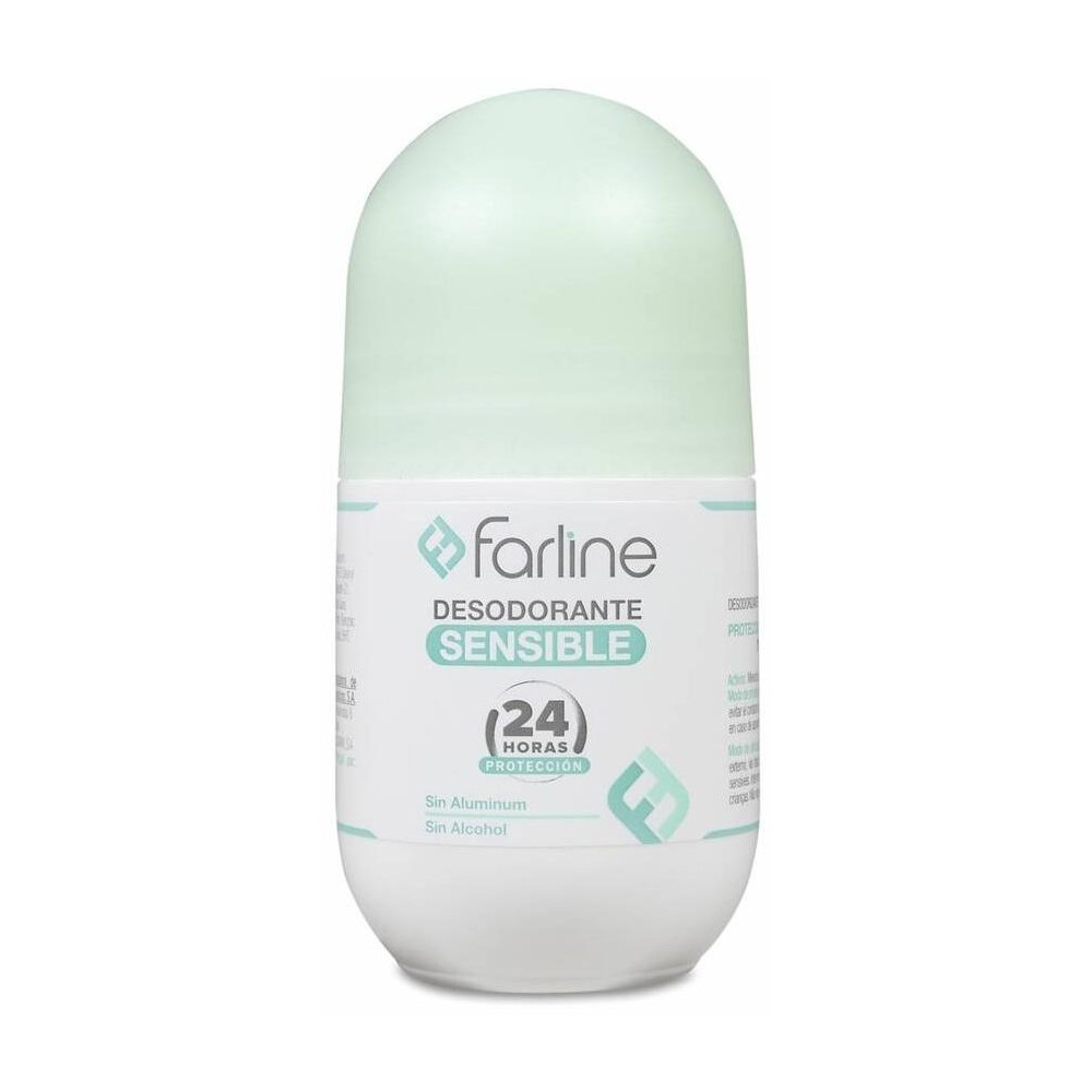 Farline Desodorante Piel Sensible 24 Horas Roll-On, 50 Ml