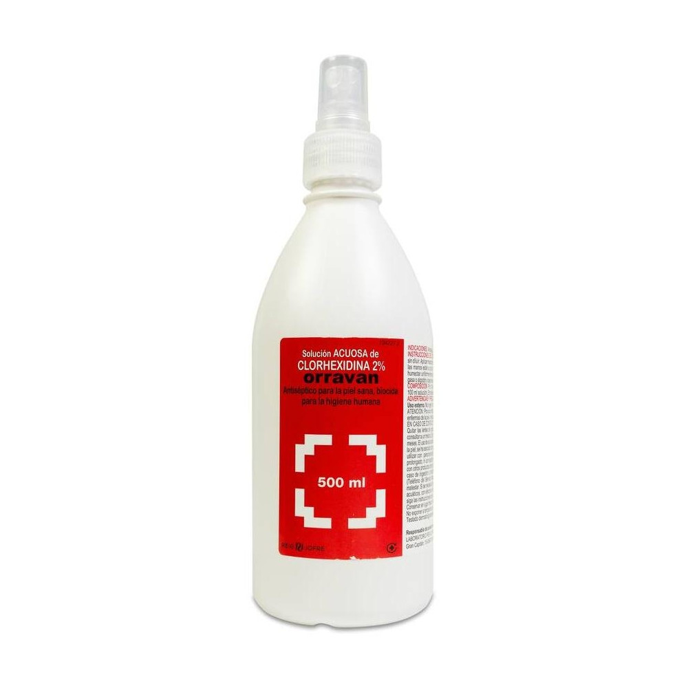 Orravan Solución Acuosa De Clorhexidina Al 2%, 500 Ml