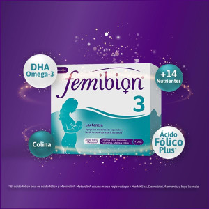 Femibion 3 Multivitaminas Mujer Lactancia Con Ácido Fólico 28Caps + 28Comp